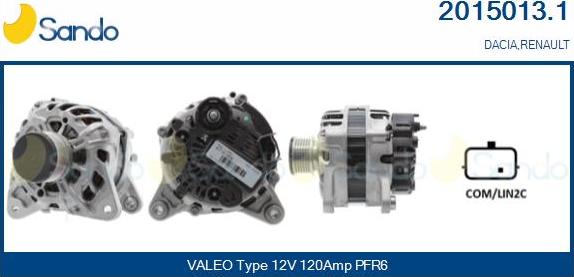 Sando 2015013.1 - Alternateur droxauto.com