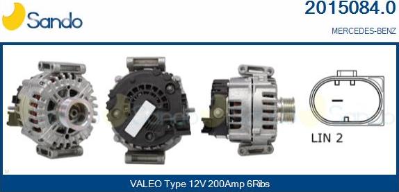 Sando 2015084.0 - Alternateur droxauto.com
