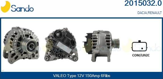 Sando 2015032.0 - Alternateur droxauto.com