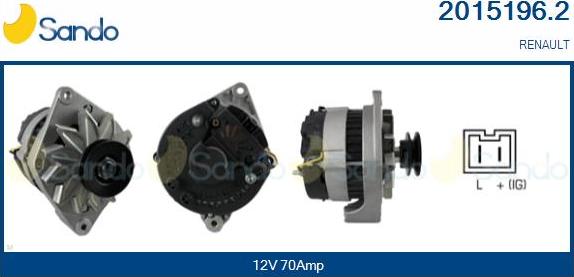 Sando 2015196.2 - Alternateur droxauto.com