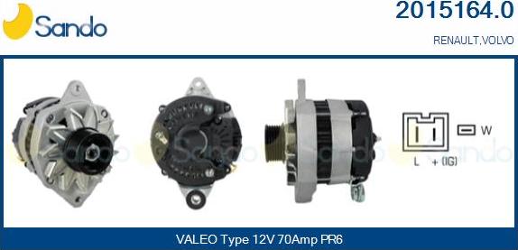 Sando 2015164.0 - Alternateur droxauto.com