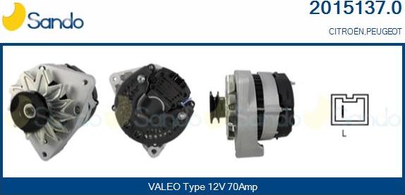 Sando 2015137.0 - Alternateur droxauto.com