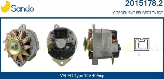 Sando 2015178.2 - Alternateur droxauto.com