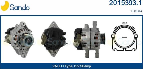 Sando 2015393.1 - Alternateur droxauto.com
