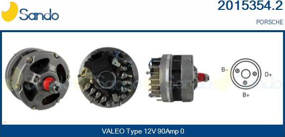 Sando 2015354.2 - Alternateur droxauto.com