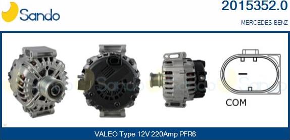 Sando 2015352.0 - Alternateur droxauto.com