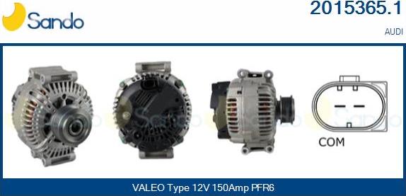 Sando 2015365.1 - Alternateur droxauto.com