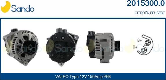Sando 2015300.0 - Alternateur droxauto.com