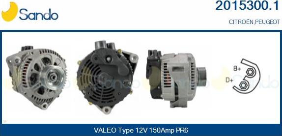 Sando 2015300.1 - Alternateur droxauto.com