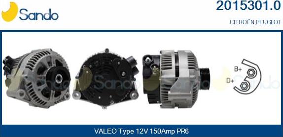 Sando 2015301.0 - Alternateur droxauto.com