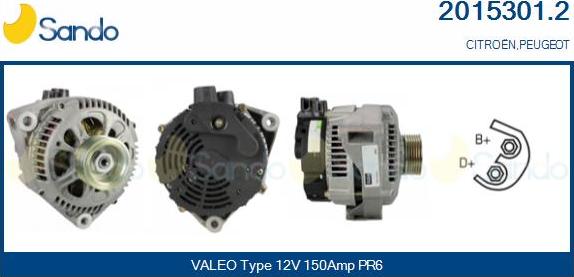 Sando 2015301.2 - Alternateur droxauto.com