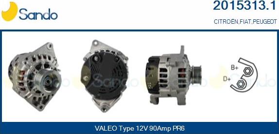Sando 2015313.1 - Alternateur droxauto.com