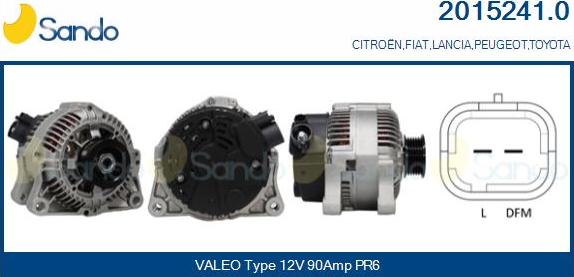 Sando 2015241.0 - Alternateur droxauto.com