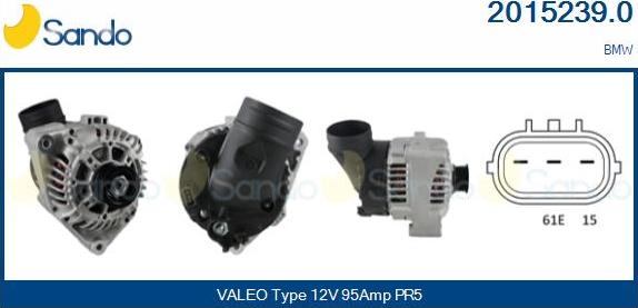 Sando 2015239.0 - Alternateur droxauto.com