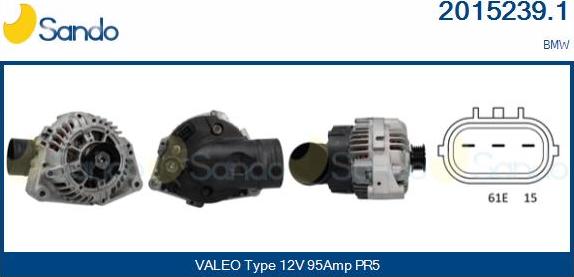 Sando 2015239.1 - Alternateur droxauto.com