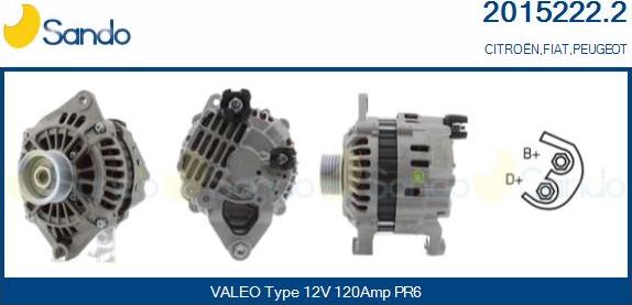 Sando 2015222.2 - Alternateur droxauto.com