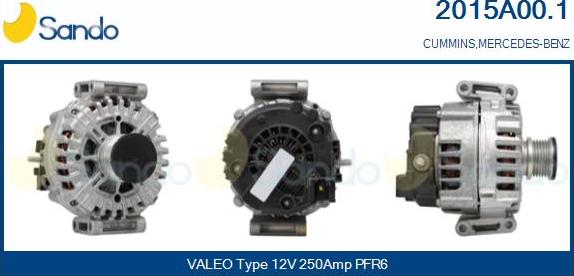 Sando 2015A00.1 - Alternateur droxauto.com