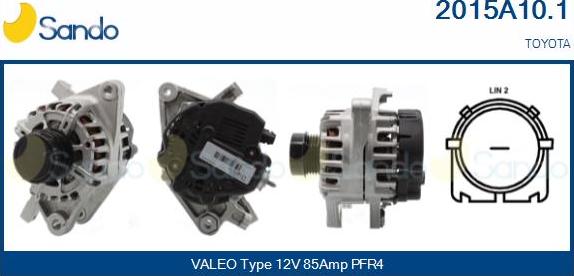 Sando 2015A10.1 - Alternateur droxauto.com