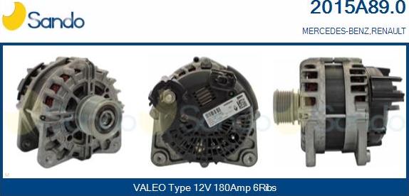 Sando 2015A89.0 - Alternateur droxauto.com