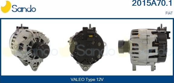 Sando 2015A70.1 - Alternateur droxauto.com
