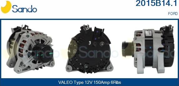 Sando 2015B14.1 - Alternateur droxauto.com