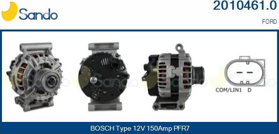Sando 2010461.0 - Alternateur droxauto.com