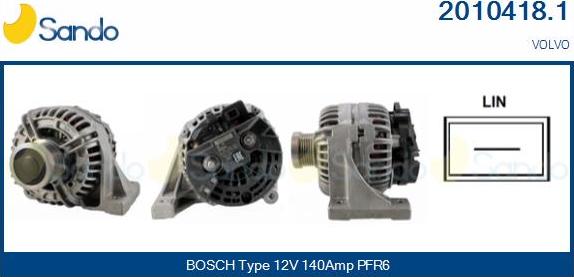 Sando 2010418.1 - Alternateur droxauto.com