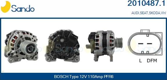 Sando 2010487.1 - Alternateur droxauto.com
