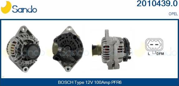Sando 2010439.0 - Alternateur droxauto.com