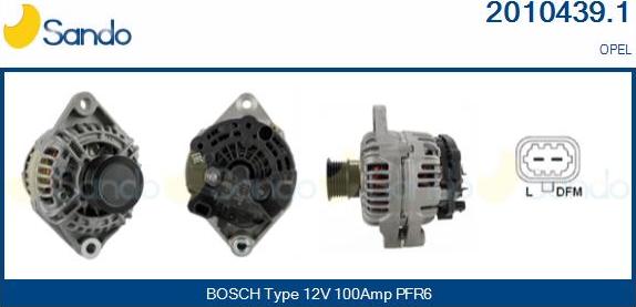 Sando 2010439.1 - Alternateur droxauto.com