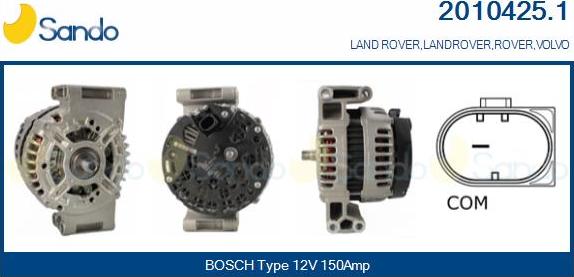 Sando 2010425.1 - Alternateur droxauto.com