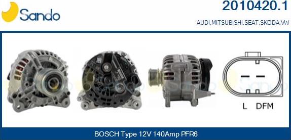 Sando 2010420.1 - Alternateur droxauto.com