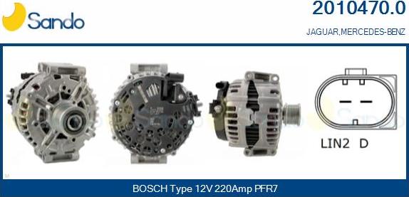 Sando 2010470.0 - Alternateur droxauto.com