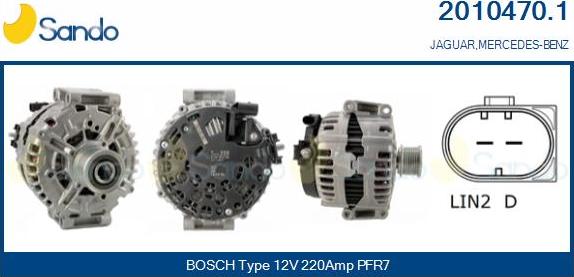 Sando 2010470.1 - Alternateur droxauto.com