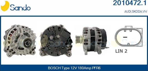 Sando 2010472.1 - Alternateur droxauto.com