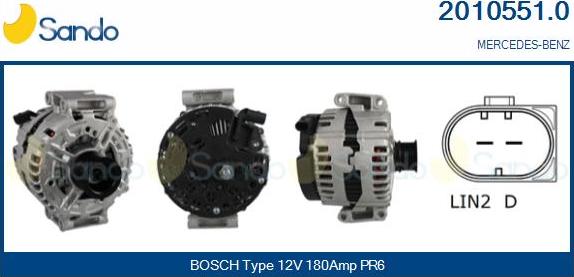 Sando 2010551.0 - Alternateur droxauto.com