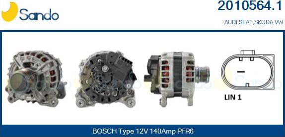 Sando 2010564.1 - Alternateur droxauto.com