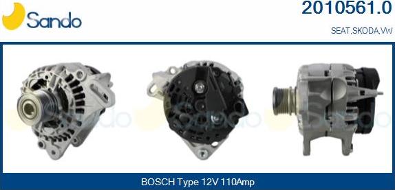 Sando 2010561.0 - Alternateur droxauto.com
