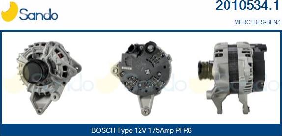 Sando 2010534.1 - Alternateur droxauto.com