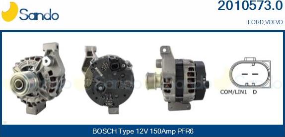 Sando 2010573.0 - Alternateur droxauto.com