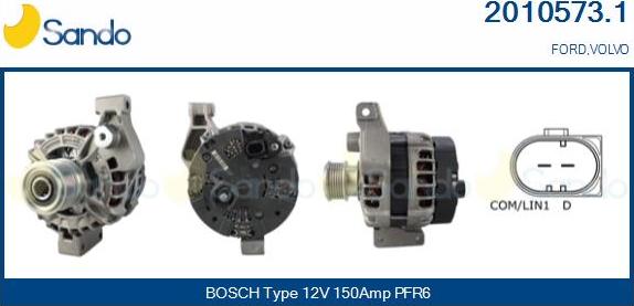 Sando 2010573.1 - Alternateur droxauto.com