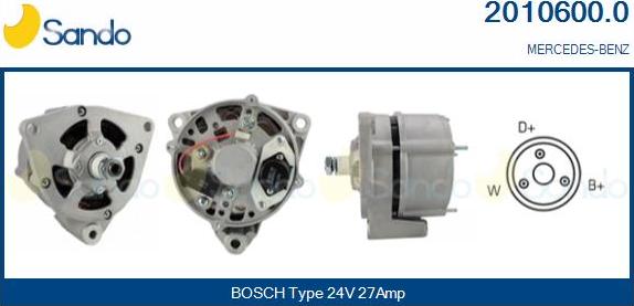 Sando 2010600.0 - Alternateur droxauto.com