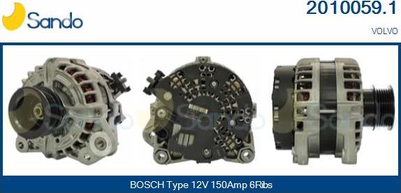 Sando 2010059.1 - Alternateur droxauto.com