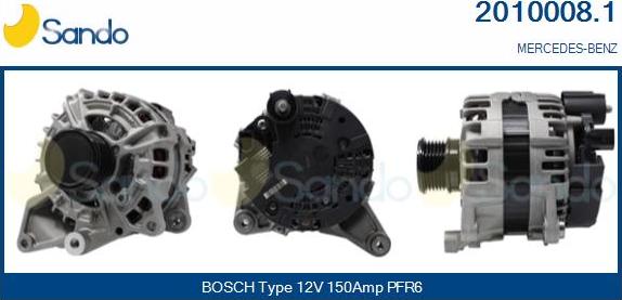 Sando 2010008.1 - Alternateur droxauto.com