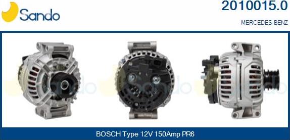 Sando 2010015.0 - Alternateur droxauto.com