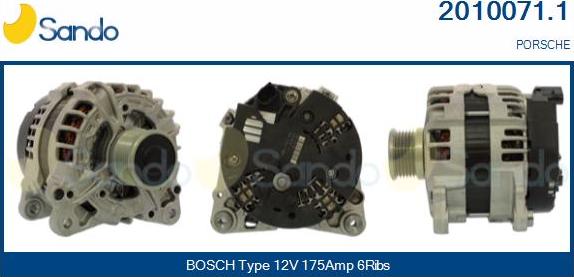 Sando 2010071.1 - Alternateur droxauto.com