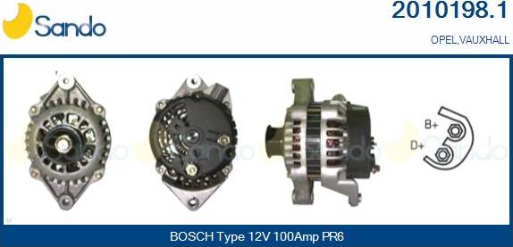 Sando 2010198.1 - Alternateur droxauto.com