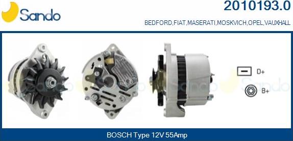 Sando 2010193.0 - Alternateur droxauto.com