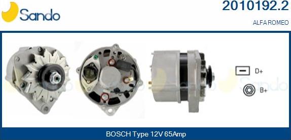 Sando 2010192.2 - Alternateur droxauto.com