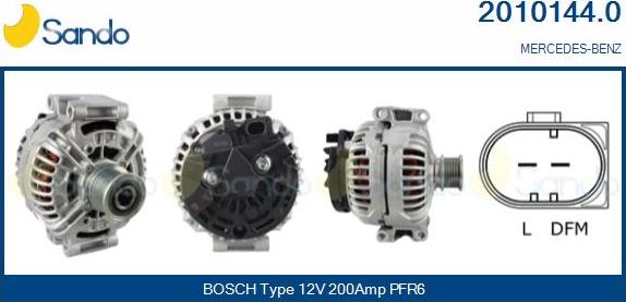 Sando 2010144.0 - Alternateur droxauto.com